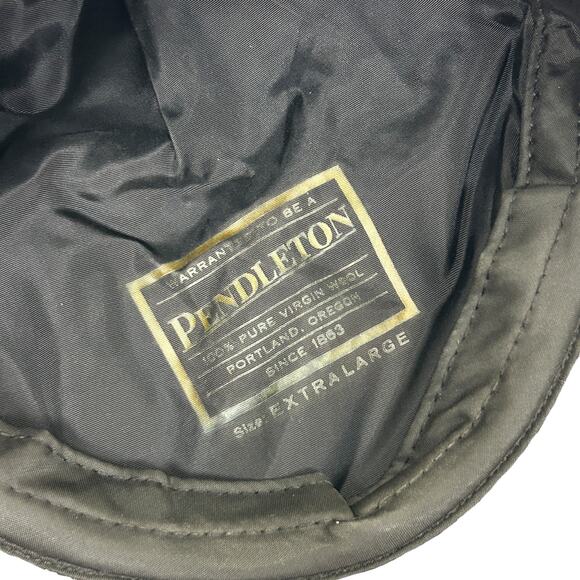 Vintage 80s Pendleton Grey Wool Newsboy Cap - Picture 9 of 10